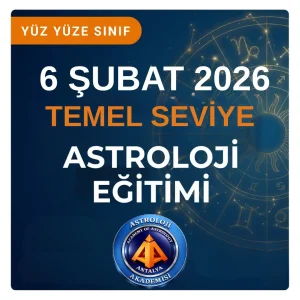 Temel Astroloji Eğitimi YÜZYÜZE 6 Şubat 2026