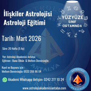 2 İLİŞKİLER ASTROLOJİSİ YÜZ YÜZE SINIFI