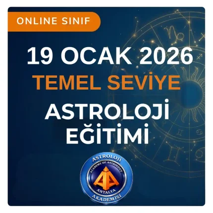Temel Astroloji Eğitimi ONLINE 19 OCAK 2026