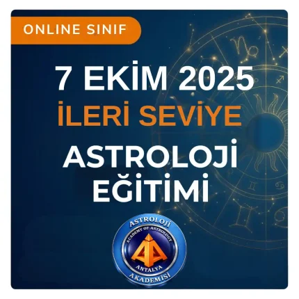 İleri Seviye Astroloji  7 Ekim Online