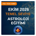 Temel Astroloji Eğitimi YÜZ YÜZE EKİM 2026